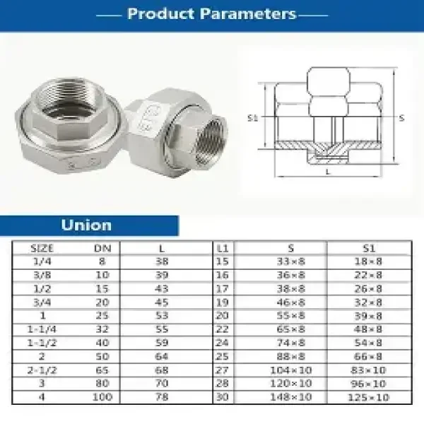 Phụ kiện ống thép không gỉ có kích thước
