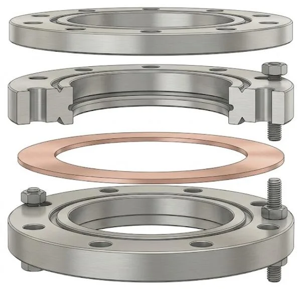 CF Blank Flange là gì? Nguyên lý làm kín khác biệt