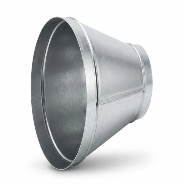 Côn thu ống gió tròn: Giải pháp tối ưu dòng khí và áp suất hệ thống HVAC