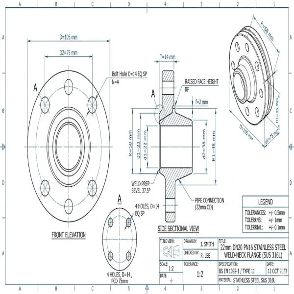 Flange 22mm là gì?