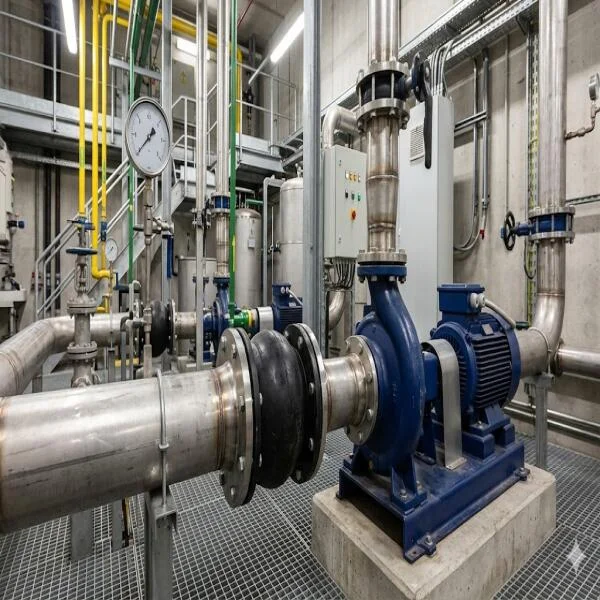 Khớp nối mềm mặt bích cao su là gì?