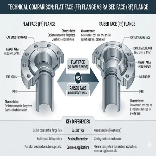 Slip on flat face flange