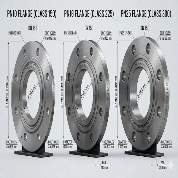 Tiêu chuẩn mặt bích PN16 là gì?