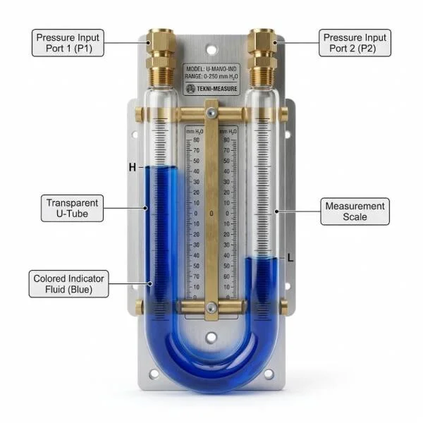 Áp Kế Chữ U Là Gì? Giải Pháp Đo Chênh Áp Chính Xác Cho Hệ Thống Khí