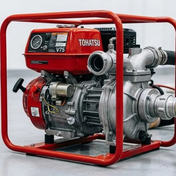 Máy bơm chữa cháy tohatsu v75 là gì?
