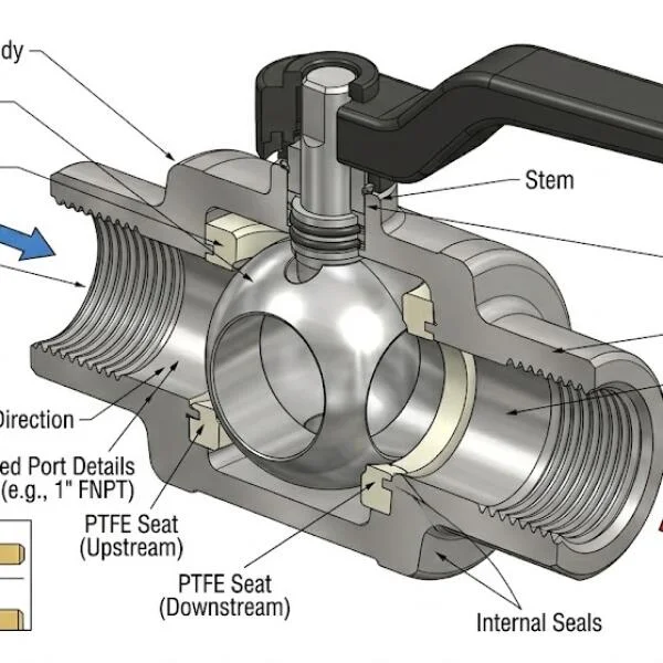 Threaded ball valve là gì?