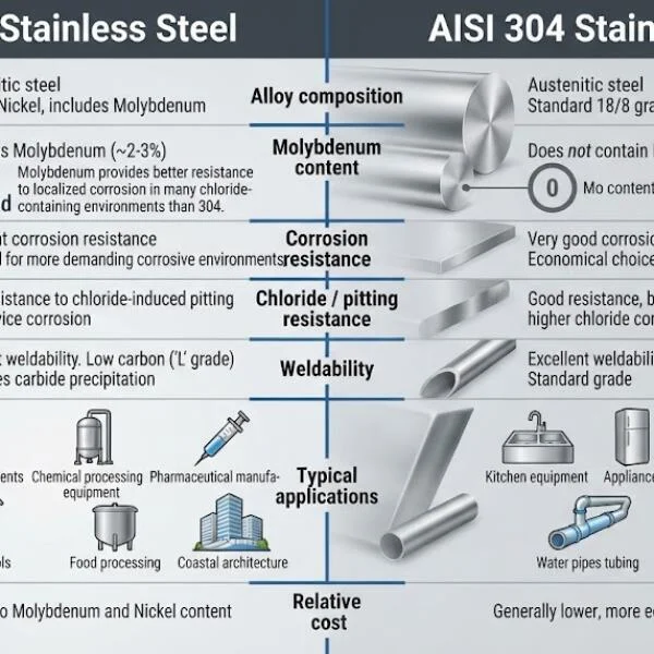 Aisi type 316l stainless steel là gì?
