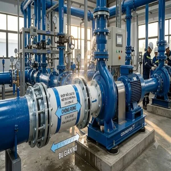 Khớp Nối Cao Su Mặt Bích: Cấu Tạo, Bảng Giá Và Hướng Dẫn Lựa Chọn Chuẩn Kỹ Thuật