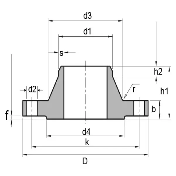 Din 2633 flange dimensions
