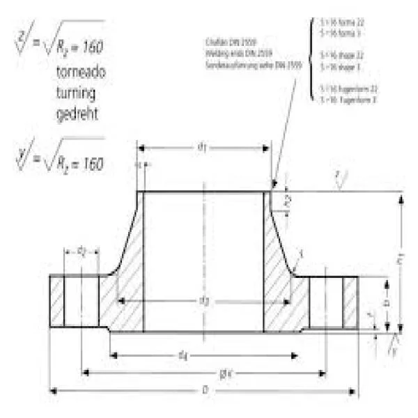 DN20 flange dimensions