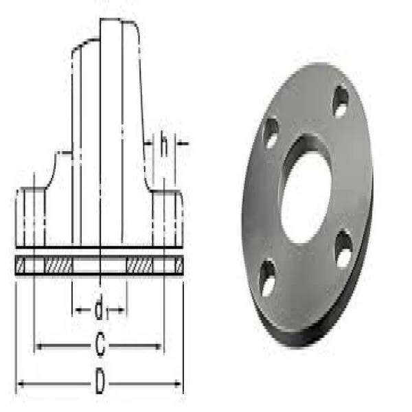 Flat flange dimensions