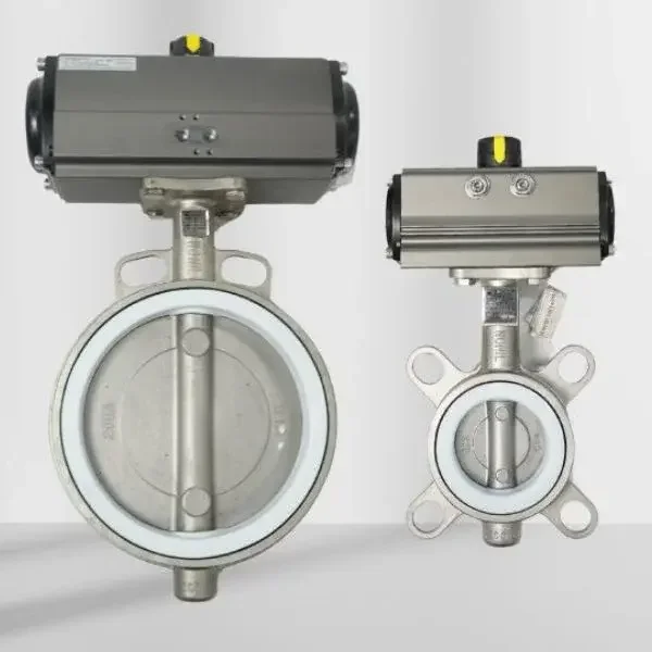 Van bướm điều khiển khí nén inox