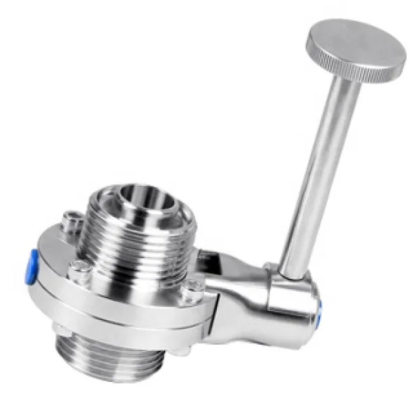 donjoy-sanitary-stainless-steel-clamped-manual-butterfly-valve-picture-1