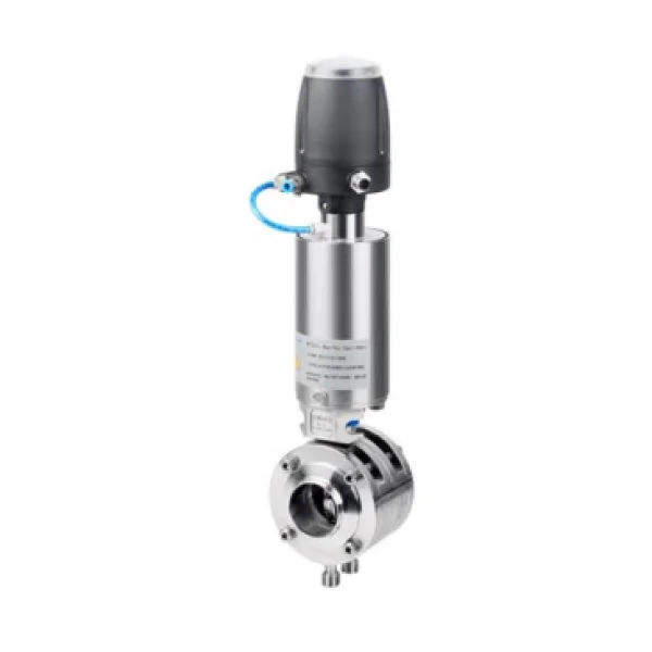 donjoy-ss304-and-ss316l-stainless-steel-sanitary-double-mixing-proof-butterfly-valve-with-positioner-picture-3