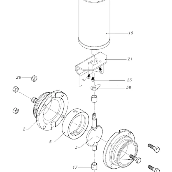 donjoy-stainless-steel-sanitary-pneumatic-clamp-butterfly-valve-for-fluid-picture-2