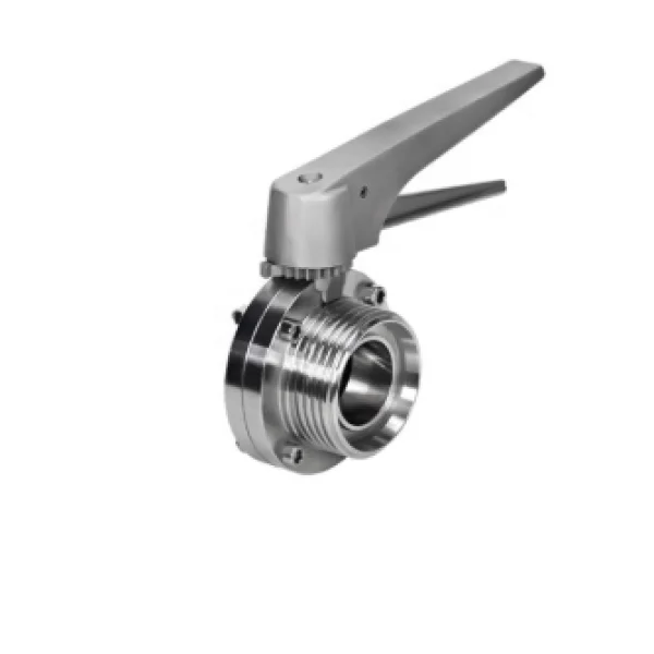sanitary-single-weld-single-thread-butterfly-valve-with-pull-handle