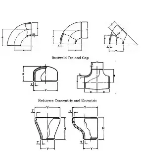 stainless steel pipe fitting with dimensions (1)-1