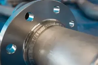 welding pipe to flange