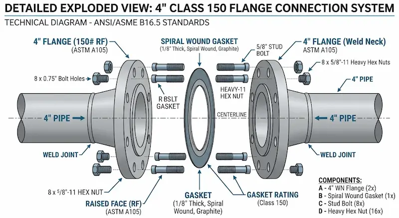 Phân loại 4 flange