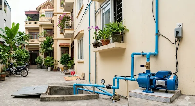 Hình ảnh minh hoạ về thông số của bơm nước