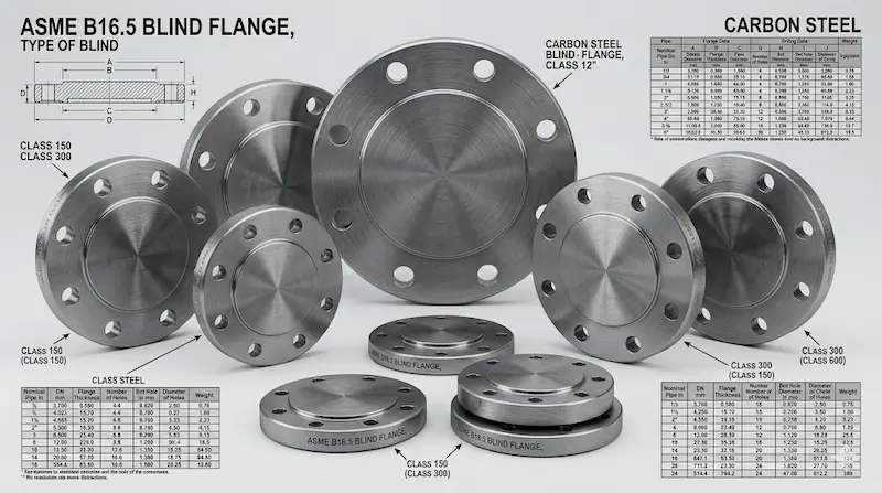 Giới thiệu Carbon steel blind flanges