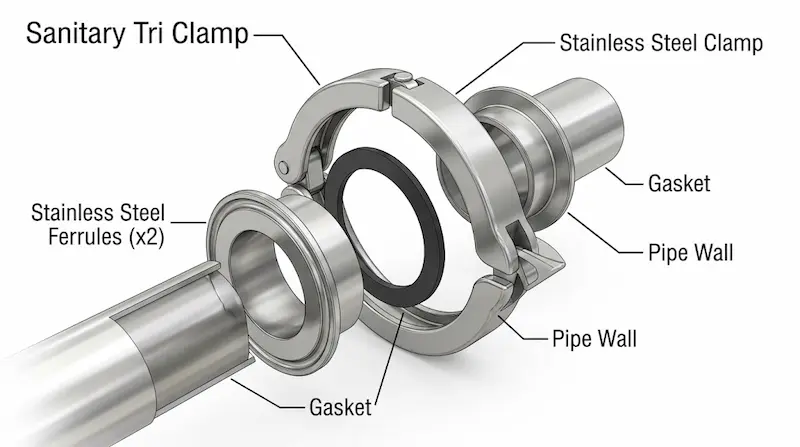 Giới thiệu về thông số Clamp vi sinh