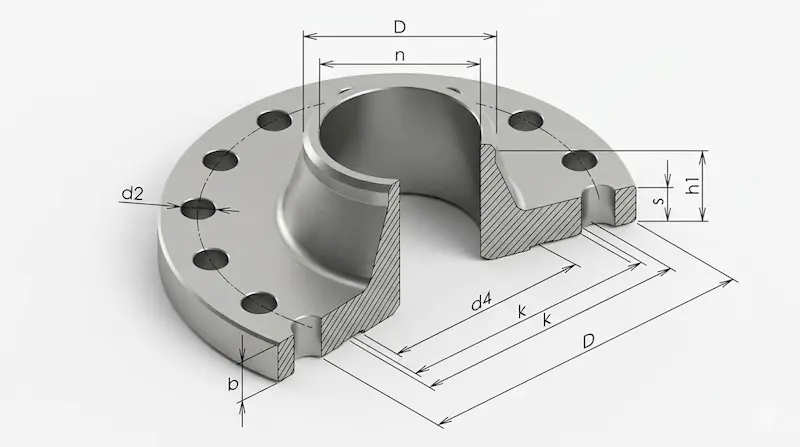 Ứng dụng Dn 200 pn 16 flange dimensions