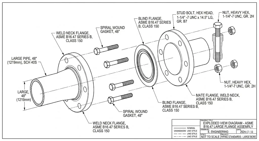 Thông số Flange b16 47