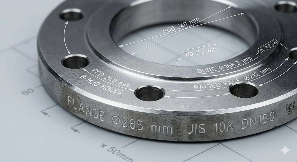 Ứng dụng Flange jis