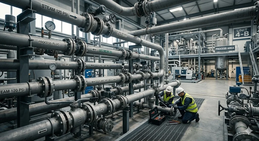 Ứng dụng Flange piping