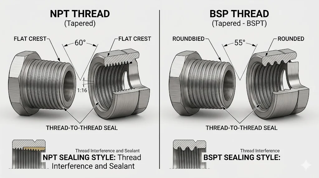 Ứng dụng Flange with thread