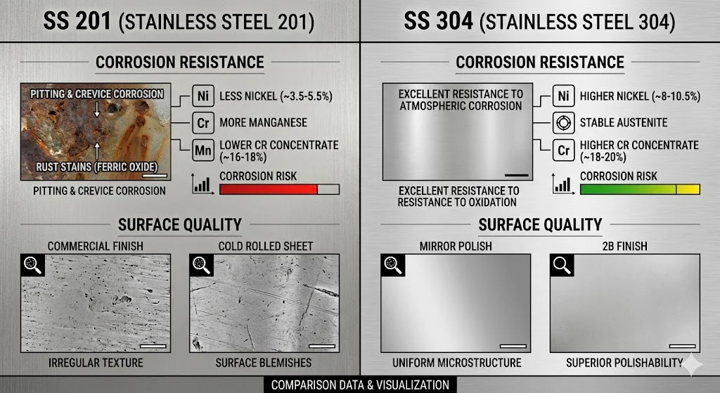 Ứng dụng giá inox 201
