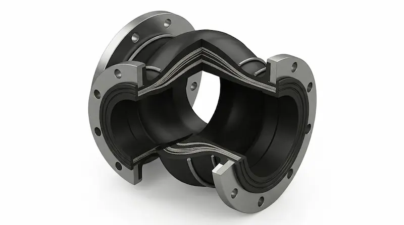 Giới thiệu về ứng dụng Khớp nối mềm mặt bích cao su