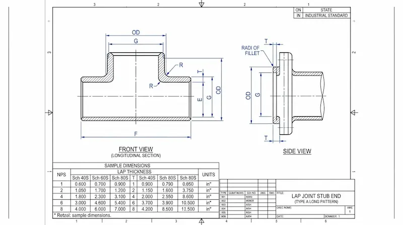 Hình ảnh giới thiệu Lap joint stub end