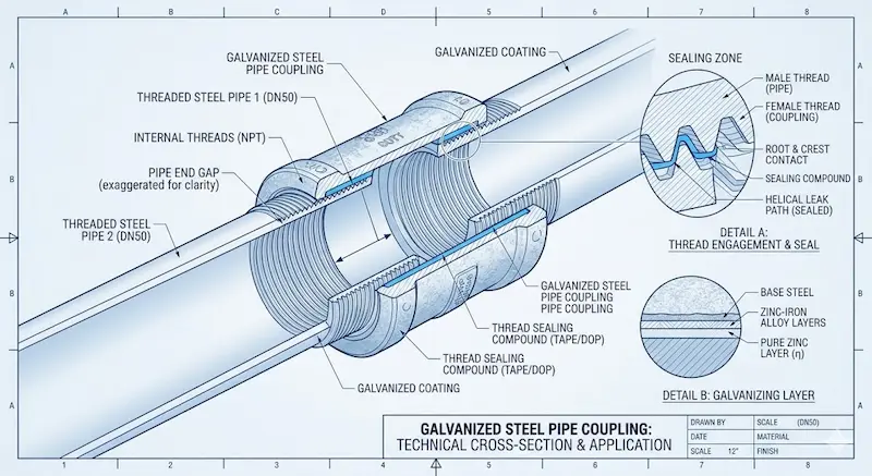 Cấu tạo măng sông kẽm