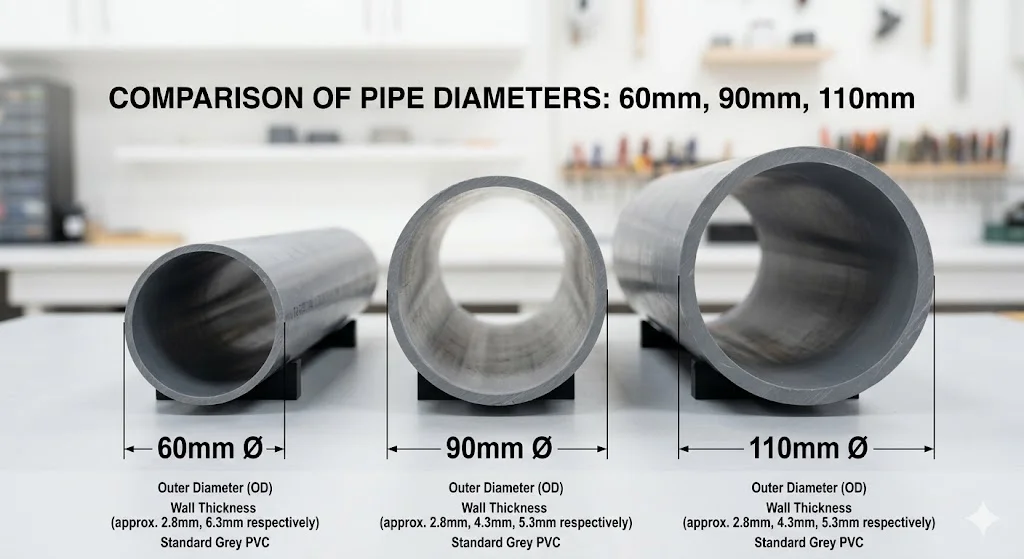 Ứng dụng ống phi 90