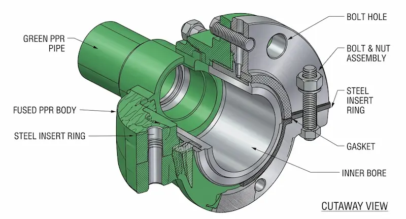 Hình ảnh minh hoạ giới thiệu về thông số ppr pipe flange