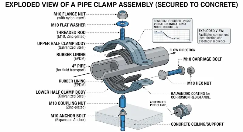 Phân loại Quai nhê kẹp ống