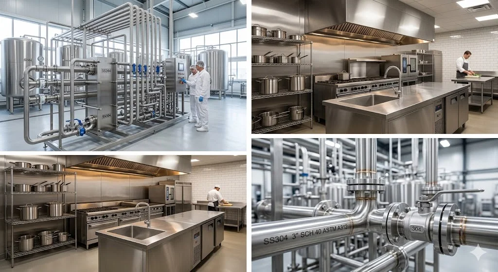  Ứng dụng Sản phẩm inox 304