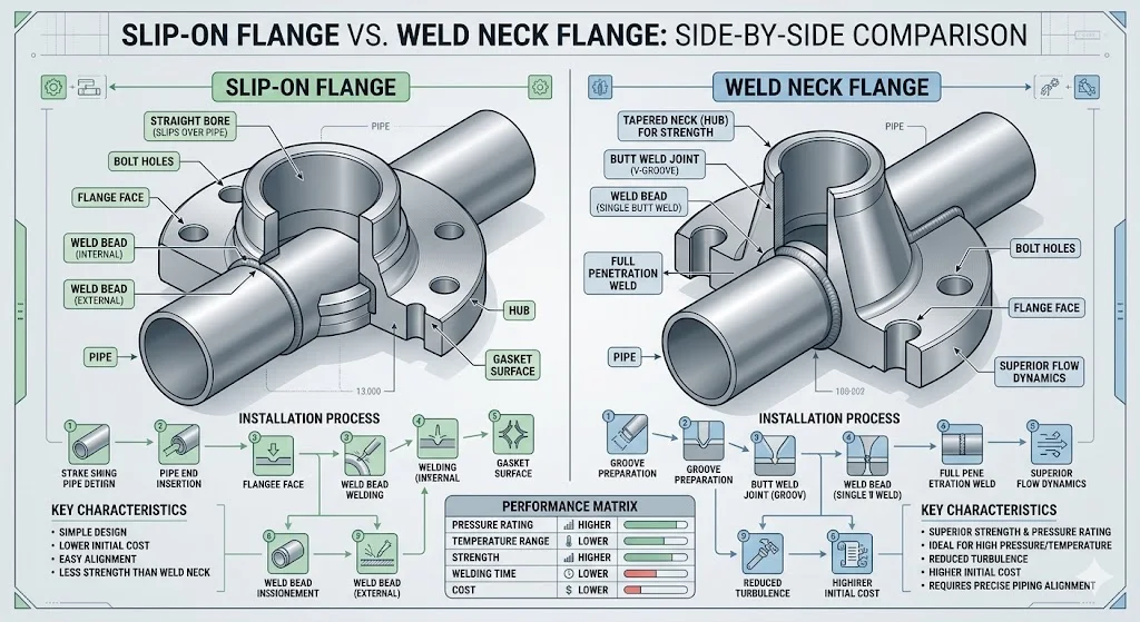 Ứng dụng Slip on flange ansi b16 5 class 150