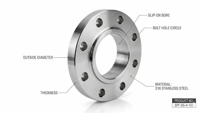 Giới thiệu Slip on plate flange
