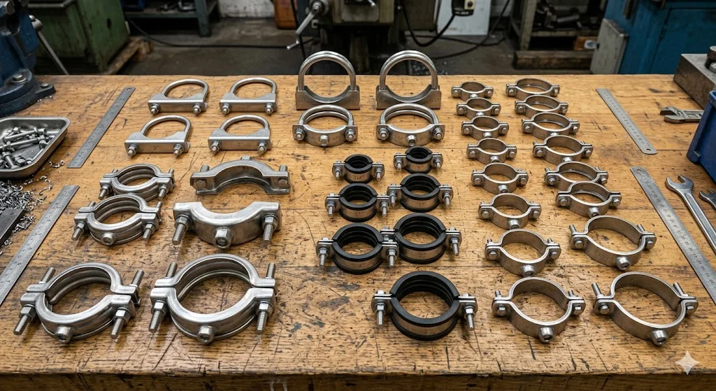 Ứng dụng Stainless steel pipe clamp