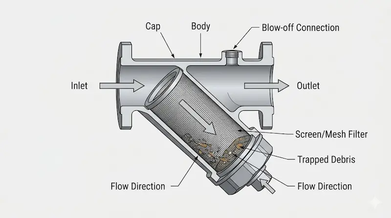 Hình ảnh minh hoạ giới thiệu về cách sử dụng y type strainer
