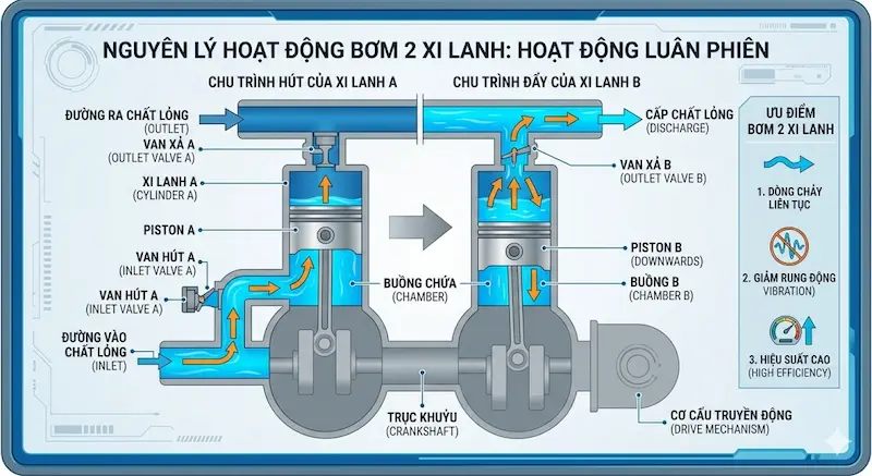 Nguyên lí hoạt động của bơm