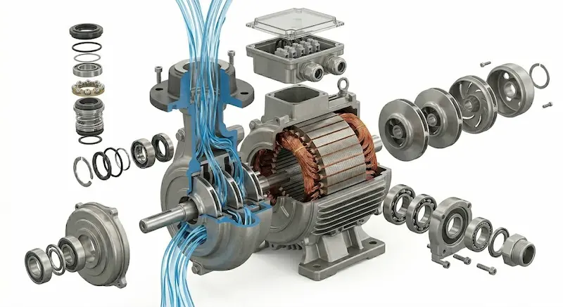 Nguyên lý hoạt động của bơm teco