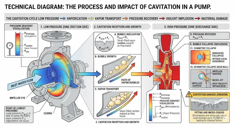Nguyên lí hình thành Cavitation pump