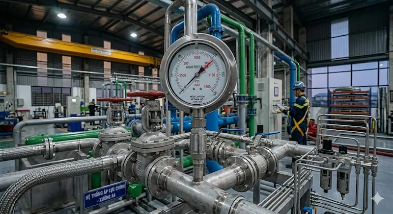 Nguyên lí hoạt động của đồng hồ áp suất