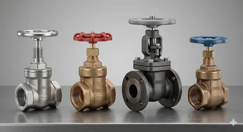 Các loại van cổng dn20