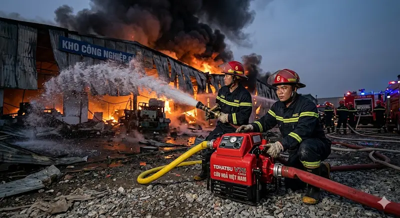 Ưu điểm nổi bật của máy bơm chữa cháy
