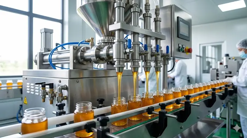 Nguyên lí hoạt động của máy chiết rót